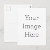 Maak je eigen verticale ansichtkaart briefkaart (Voorkant / Achterkant)