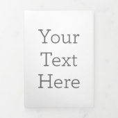 12,7  x 17,8 cm Drieluik briefvouw aankondiging (Cover)