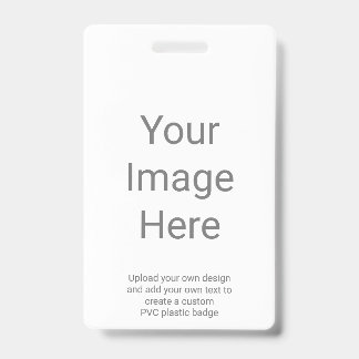 Maak je eigen verticale PVC-plastic foto Badge