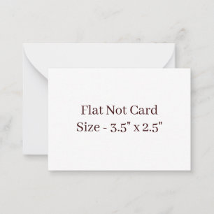 Maak Je Eigen Vierkante 3.5" x 2.5" Platte kaart Notitiekaartje