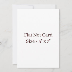 Maak Je Eigen Vierkante 5" x 7" Platte Kaart Notitiekaartje