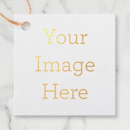 Vierkant Folie bedankjes labels (Voorkant)