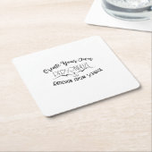 Maak je Eigen Vierkante Kartonnen Onderzetter (Schuin)