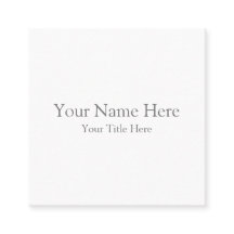 Maak je eigen vierkante visitekaartje