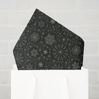 Maak je eigen vintage minimalistische sneeuwvlokke tissuepapier