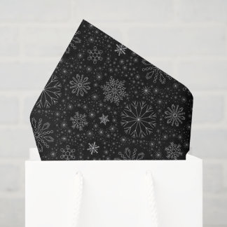 Maak je eigen vintage minimalistische sneeuwvlokke tissuepapier