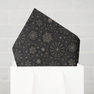Maak Je Eigen Vintage Minimalistische Sneeuwvlokke Tissuepapier