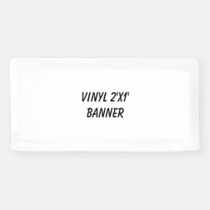 Maak Je Eigen Vinyl Banner, 2'x1' Banner