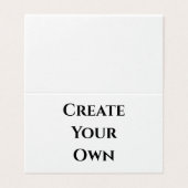 Maak je eigen visitekaartjes kaart (Buitenkant ongevouwen)