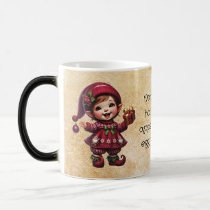 Maak je eigen vrolijke vintage kerstgnome magische mok