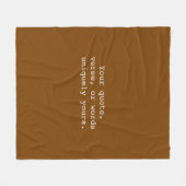 Maak Je Eigen Warme Chocolade Fleece Deken (Voorkant (Horizontaal))