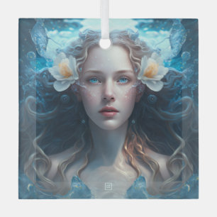 Maak je eigen Waterman Zon teken Zodiak Godin Glas Ornament