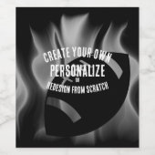 Maak je eigen wijn etiket (Enkel label)