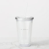 Maak je eigen wit acryl drinkbeker (Achterkant)