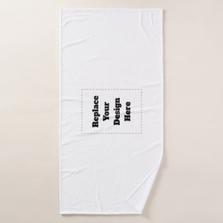 Maak je eigen wit badhanddoek