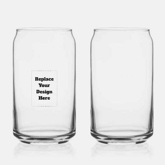Maak je eigen wit blikvorm glas (Voorkant)