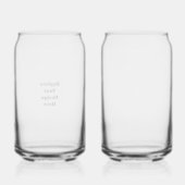 Maak je eigen wit blikvorm glas (Achterkant)
