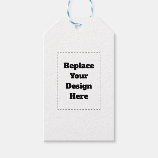 Maak je eigen wit cadeaulabel (Voorkant)