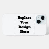 Maak je eigen wit Case-Mate iPhone case (Achterkant (horizontaal))