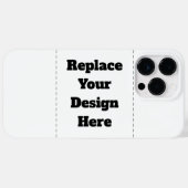 Maak je eigen wit Case-Mate iPhone case (Achterkant (horizontaal))