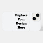 Maak je eigen wit Case-Mate iPhone case (Achterkant (horizontaal))