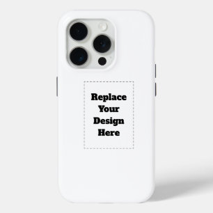 Maak je eigen wit iPhone 15 pro case