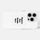 Maak je eigen wit Case-Mate iPhone case (Achterkant (horizontaal))