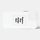 Maak je eigen wit Case-Mate iPhone case (Achterkant (horizontaal))