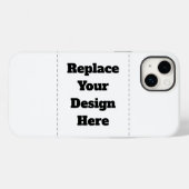 Maak je eigen wit Case-Mate iPhone case (Achterkant (horizontaal))