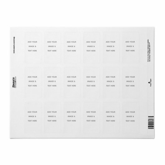 Maak je eigen wit etiket (Full Sheet)