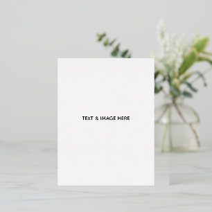 Maak je eigen wit folie uitnodiging briefkaart