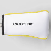 Maak je eigen wit golfheadcover (Voorkant)