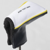 Maak je eigen wit golfheadcover (3/4 voorkant)