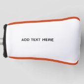 Maak je eigen wit golfheadcover (Voorkant)