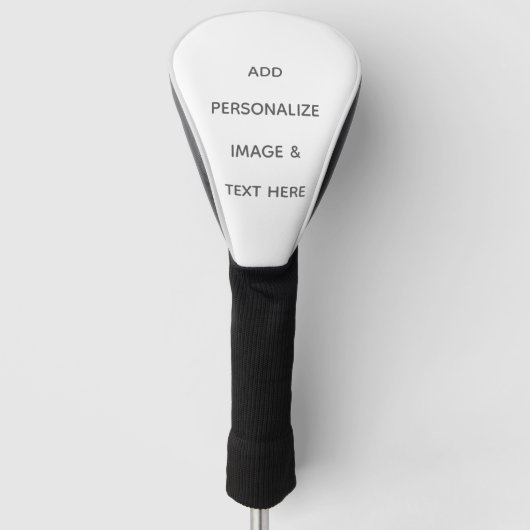 Maak je eigen wit golfheadcover (Voorkant)
