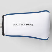 Maak je eigen wit golfheadcover (Voorkant)