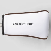 Maak je eigen wit golfheadcover (Voorkant)