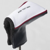 Maak je eigen wit golfheadcover (3/4 voorkant)