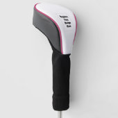 Maak je eigen wit golfheadcover (Schuin)