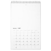 Maak je eigen wit kalender (Jan 2027)