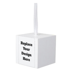 Maak je eigen wit kubus ornament