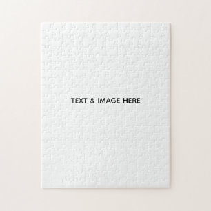 Maak je eigen wit legpuzzel