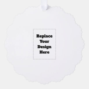 Maak je eigen wit ornament kaart