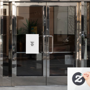 Maak je eigen wit raamsticker