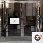 Maak je eigen wit raamsticker (Kantoordeur)