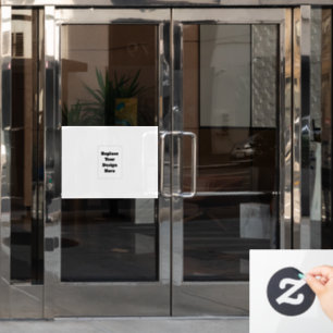 Maak je eigen wit raamsticker