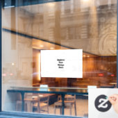 Maak je eigen wit raamsticker (Cafe Raam)