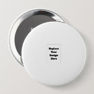 Maak je eigen wit ronde button 4,0 cm