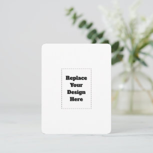 Maak je eigen wit RSVP kaartje