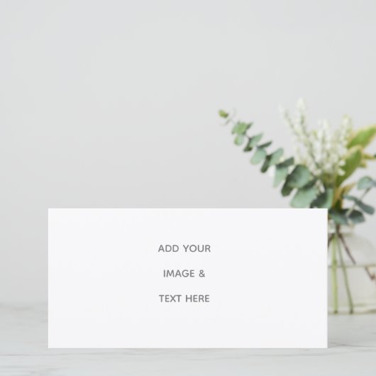 Maak je eigen wit save the date (Staand voorkant)